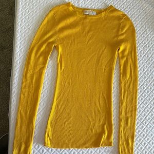 Michael Kors yellow long sleeve, never worn
